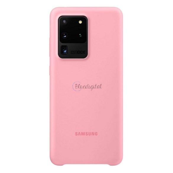 SAMSUNG szilikon telefonvédő RÓZSASZÍN Samsung Galaxy S20 Ultra (SM-G988F), Samsung Galaxy S20 Ultra 5G (SM-G988B)