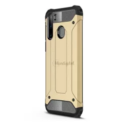   Defender műanyag telefonvédő (közepesen ütésálló, légpárnás sarok, szilikon belső, fémhatás) ARANY Samsung Galaxy A21 (SM-A210F)