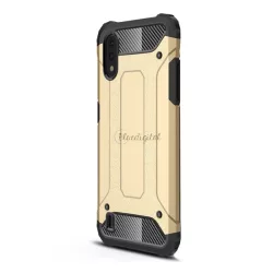   Defender műanyag telefonvédő (közepesen ütésálló, légpárnás sarok, szilikon belső, fémhatás) ARANY Samsung Galaxy A01 (SM-A015F)