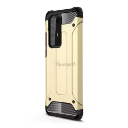   Defender műanyag telefonvédő (közepesen ütésálló, légpárnás sarok, szilikon belső, fémhatás) ARANY Huawei P40 Pro 5G