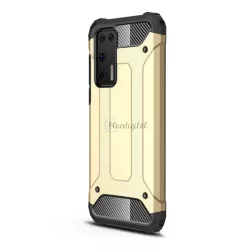   Defender műanyag telefonvédő (közepesen ütésálló, légpárnás sarok, szilikon belső, fémhatás) ARANY Huawei P40