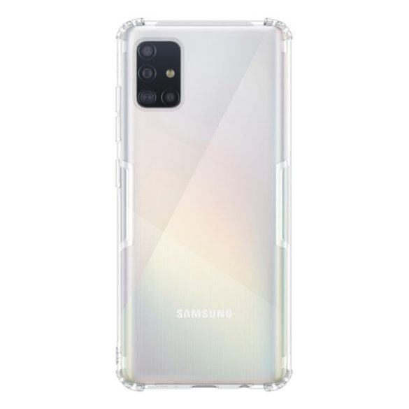 NILLKIN NATURE szilikon telefonvédő (közepesen ütésálló, légpárnás sarok, 0.6 mm, ultravékony) ÁTLÁTSZÓ Samsung Galaxy A51 (SM-A515F)