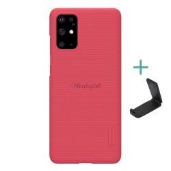   NILLKIN SUPER FROSTED műanyag telefonvédő (gumírozott, érdes felület + asztali tartó) PIROS Samsung Galaxy S20 Plus (SM-G985F), Samsung Galaxy S20 Plus 5G (SM-G986)