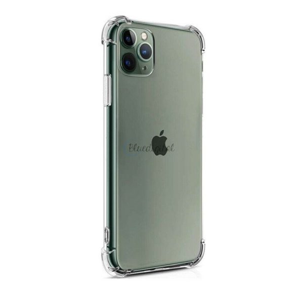 ROAR JELLY ARMOR műanyag telefonvédő (szilikon keret, közepesen ütésálló, légpárnás sarok) ÁTLÁTSZÓ Apple iPhone 11 Pro Max