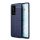Szilikon telefonvédő (közepesen ütésálló, bőr hatású, varrás minta) SÖTÉTKÉK Huawei P40 Pro 5G, Huawei P40 Pro+ 5G