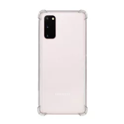   Szilikon telefonvédő (közepesen ütésálló, légpárnás sarok) ÁTLÁTSZÓ Samsung Galaxy S20 (SM-G980F), Samsung Galaxy S20 5G (SM-G981U)