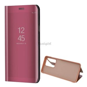 Tok álló (aktív FLIP, oldalra nyíló, asztali tartó funkció, tükrös felület, Mirror View Case) ROZÉARANY Samsung Galaxy S20 Ultra (SM-G988F), Samsung Galaxy S20 Ultra 5G (SM-G988B)