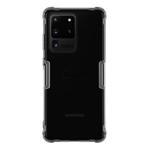 NILLKIN NATURE szilikon telefonvédő (közepesen ütésálló, légpárnás sarok, 0.6 mm, ultravékony) SZÜRKE Samsung Galaxy S20 Ultra (SM-G988F), Samsung Galaxy S20 Ultra 5G (SM-G988B)