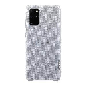 SAMSUNG műanyag telefonvédő (kvadrát textil bevonat) SZÜRKE Samsung Galaxy S20 Plus (SM-G985F), Samsung Galaxy S20 Plus 5G (SM-G986)