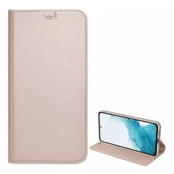   Tok álló, bőr hatású (FLIP, oldalra nyíló, asztali tartó funkció) ROZÉARANY 2 Samsung Galaxy S20 (SM-G980F), Samsung Galaxy S20 5G (SM-G981U)