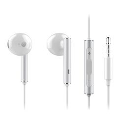   HUAWEI fülhallgató SZTEREO (3.5mm jack, mikrofon, felvevő gomb, hangerőszabályzó) FEHÉR