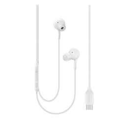   SAMSUNG fülhallgató SZTEREO (Type-C, felvevő gomb, hangerőszabályzó, 2 pár fülgumi, Tuned by AKG) FEHÉR