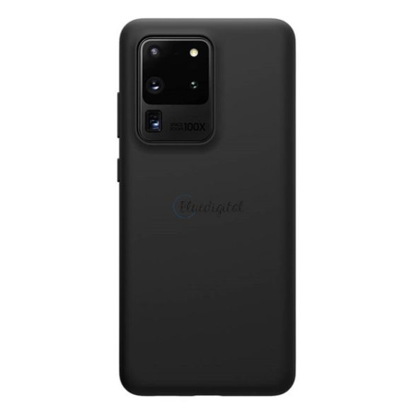NILLKIN FLEX PURE szilikon telefonvédő (ultravékony, környezetbarát, mikrofiber plüss belső, matt) FEKETE Samsung Galaxy S20 Ultra (SM-G988F), Samsung Galaxy S20 Ultra 5G (SM-G988B)