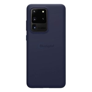 NILLKIN FLEX PURE szilikon telefonvédő (ultravékony, környezetbarát, mikrofiber plüss belső, matt) SÖTÉTKÉK Samsung Galaxy S20 Ultra (SM-G988F), Samsung Galaxy S20 Ultra 5G (SM-G988B)