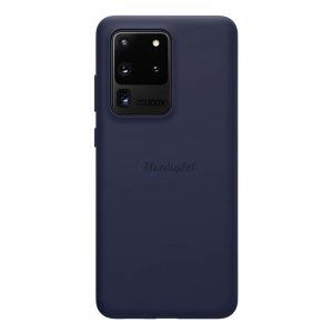 NILLKIN FLEX PURE szilikon telefonvédő (ultravékony, környezetbarát, mikrofiber plüss belső, matt) SÖTÉTKÉK Samsung Galaxy S20 Ultra (SM-G988F), Samsung Galaxy S20 Ultra 5G (SM-G988B)