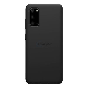 NILLKIN FLEX PURE szilikon telefonvédő (ultravékony, környezetbarát, mikrofiber plüss belső, matt) FEKETE Samsung Galaxy S20 (SM-G980F), Samsung Galaxy S20 5G (SM-G981U)