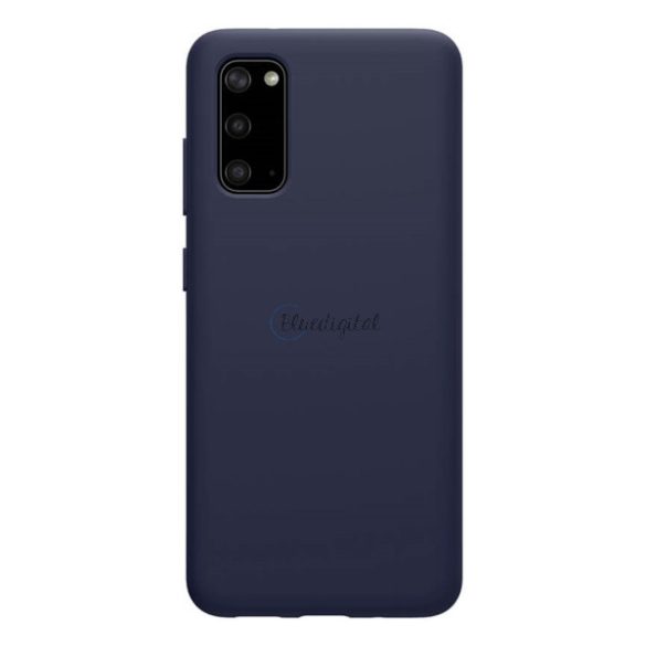 NILLKIN FLEX PURE szilikon telefonvédő (ultravékony, környezetbarát, mikrofiber plüss belső, matt) SÖTÉTKÉK Samsung Galaxy S20 (SM-G980F), Samsung Galaxy S20 5G (SM-G981U)