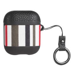   HOCO WB17 szilikon tok (karabíner) FEKETE/PIROS Apple AirPods/AirPods 2 