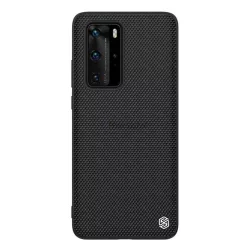   NILLKIN TEXTURED műanyag telefonvédő (érdes felület, közepesen ütésálló, szilikon keret, 3D minta) FEKETE Huawei P40 Pro 5G