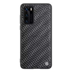   NILLKIN TWINKLE szilikon telefonvédő (közepesen ütésálló, műanyag hátlap, környezetbarát, csillogó) EZÜST Huawei P40