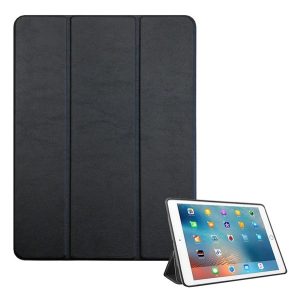 4-OK tok álló, bőr hatású (aktív FLIP, oldalra nyiló, TRIFOLD, asztali tartó, ceruza tartó, FI97BK utód) FEKETE Apple IPAD 10.2 (2019), Apple IPAD 10.2 (2020), Apple IPAD 10.2 (2021)