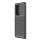 Szilikon telefonvédő (közepesen ütésálló, légpárnás sarok, karbon minta) FEKETE Huawei P40 Pro 5G