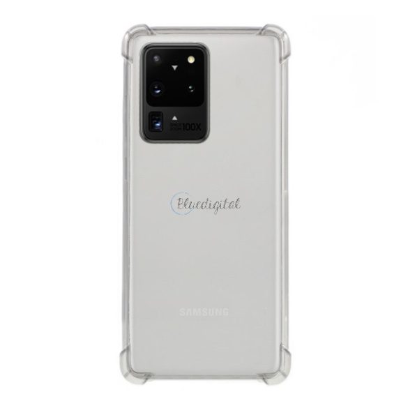 ROAR JELLY ARMOR műanyag telefonvédő (szilikon keret, közepesen ütésálló, légpárnás sarok) ÁTLÁTSZÓ Samsung Galaxy S20 Ultra (SM-G988F), Samsung Galaxy S20 Ultra 5G (SM-G988B)