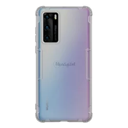   NILLKIN NATURE szilikon telefonvédő (közepesen ütésálló, légpárnás sarok, 0.6 mm, ultravékony) SZÜRKE Huawei P40