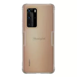   NILLKIN NATURE szilikon telefonvédő (közepesen ütésálló, légpárnás sarok, 0.6 mm, ultravékony) SZÜRKE Huawei P40 Pro 5G