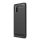 Szilikon telefonvédő (közepesen ütésálló, légpárnás sarok, szálcsiszolt, karbon minta) FEKETE Samsung Galaxy A41 (SM-A415F)