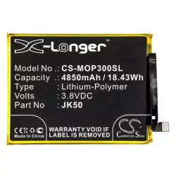   CAMERON SINO Li-Polymer akku (3.8V/4850mAh, Motorola JK50 kompatibilis) FEKETE Motorola Moto G7 Power (XT1955)