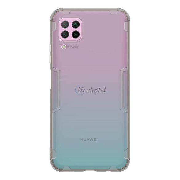 NILLKIN NATURE szilikon telefonvédő (közepesen ütésálló, légpárnás sarok, 0.6 mm, ultravékony) SZÜRKE Huawei P40 Lite 4G / Nova 6 SE