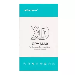   NILLKIN XD CP+MAX képernyővédő üveg (3D, full cover, tokbarát, ujjlenyomatmentes, 0.33mm, 9H) FEKETE Huawei P40