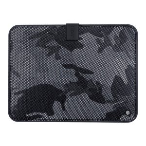 NILLKIN tok álló, textil, POUCH (mágneses, ütésállóság, cseppálló, 16", terep minta) FEKETE Apple MacBook 16" 