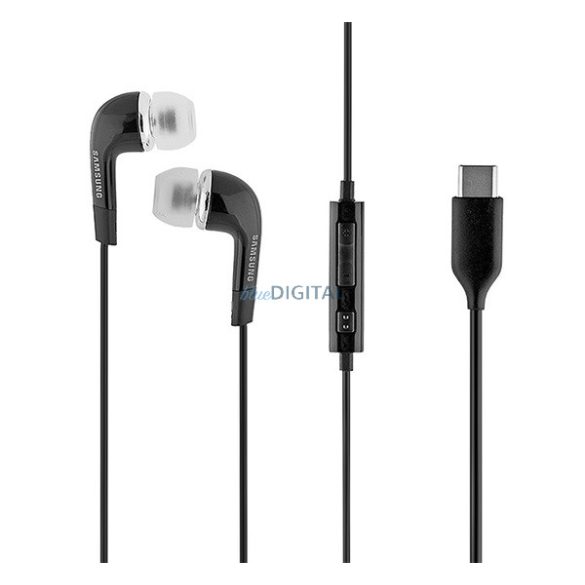 SAMSUNG fülhallgató SZTEREO (Type-C, felvevő gomb, hangerő szabályzó) FEKETE