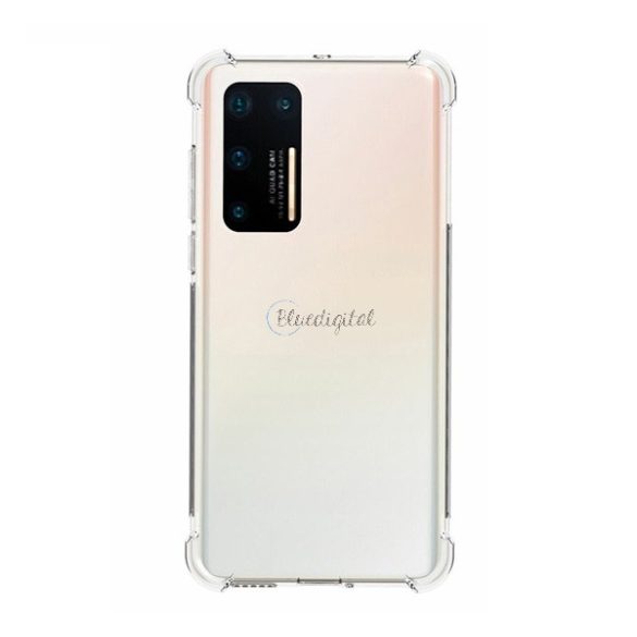 Szilikon telefonvédő (közepesen ütésálló, légpárnás sarok) ÁTLÁTSZÓ Huawei P40