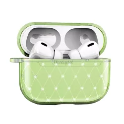   Szilikon tok (ultravékony, strasszkő) VILÁGOSZÖLD Apple AirPods Pro 