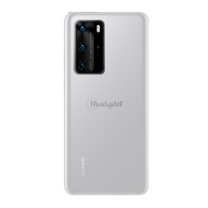 Műanyag telefonvédő (gumírozott) ÁTLÁTSZÓ Huawei P40 Pro 5G