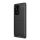 Szilikon telefonvédő (közepesen ütésálló, légpárnás sarok, szálcsiszolt, karbon minta) FEKETE Huawei P40 Pro+ 5G