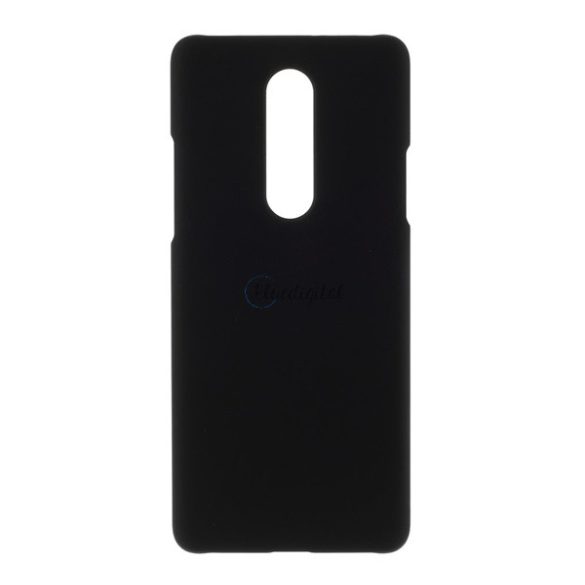 Műanyag telefonvédő (gumírozott) FEKETE OnePlus 8 5G