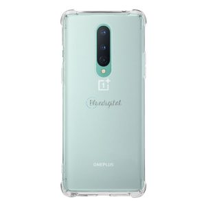 Szilikon telefonvédő (közepesen ütésálló, légpárnás sarok) ÁTLÁTSZÓ OnePlus 8 5G