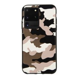   Szilikon telefonvédő (terep minta) FEHÉR Samsung Galaxy S20 Ultra (SM-G988F), Samsung Galaxy S20 Ultra 5G (SM-G988B)