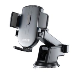   JOYROOM autós tartó (műszerfalra, tapadókorongos, állítható, 360°, 4-6.7" méret) FEKETE 