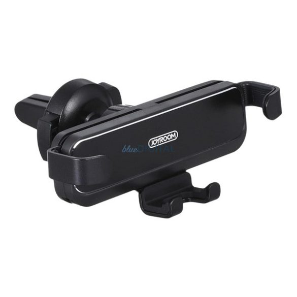 JOYROOM autós tartó (szellőzőre, alumínium, 360°, szenzoros, 4.7-6.5"méret) FEKETE