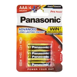   PANASONIC PRO POWER tartós elem (AAA, LR03PPG, 1.5V, alkáli) 4db/csomag