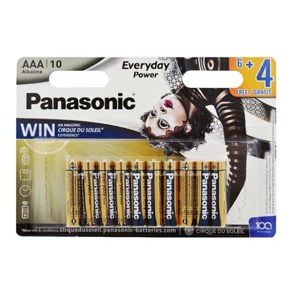 PANASONIC EVERYDAY POWER szupertartós elem (AAA, LR03EPS, 1.5V, alkáli) 10db/csomag