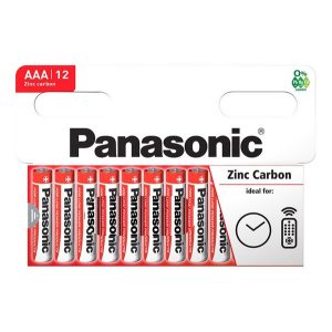 PANASONIC tartós elem (AAA, R03RZ, 1.5V, cink-karbon) 12db/csomag