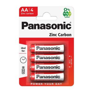 PANASONIC elem (AA, R6R, 1.5V, cink-karbon) 4db/csomag