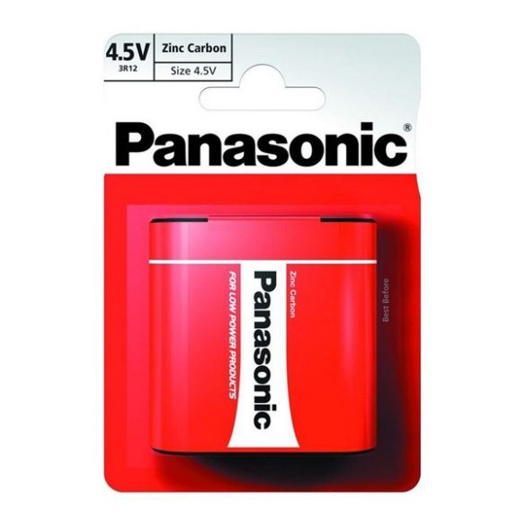 PANASONIC elem (3R12, 4.5V, cink-karbon) 1db/csomag