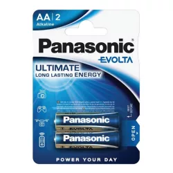   PANASONIC EVOLTA szupertartós elem (AA, R6EGE, 1.5V, alkáli) 2db/csomag